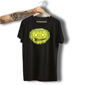 Halloween Zombie Pumpkin Glowing Skull T-Shirt