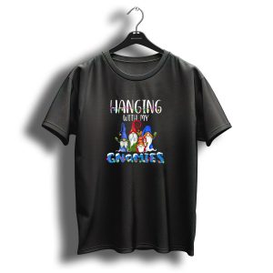 Hanging With My Gnomies Christmas Santa Gnome Lights T Shirt