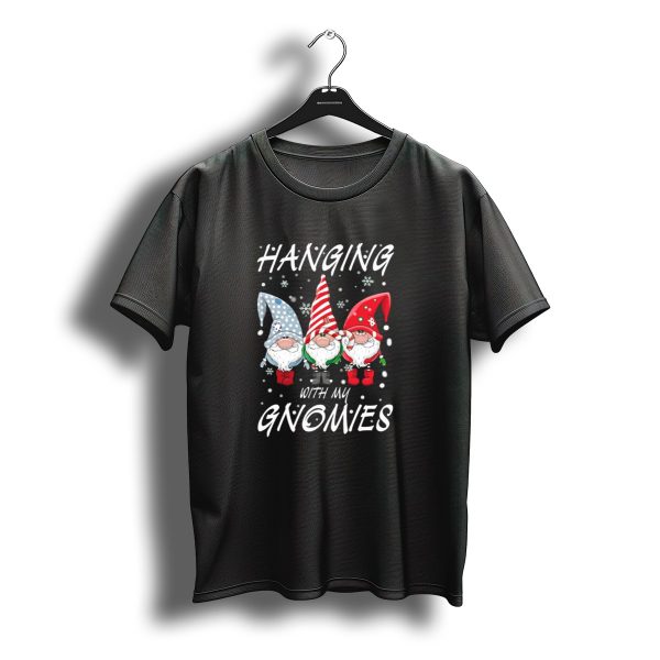 Hanging With My Gnomies Nordic Santa Christmas Gnomes Snowflakes T Shirt t shirt 1