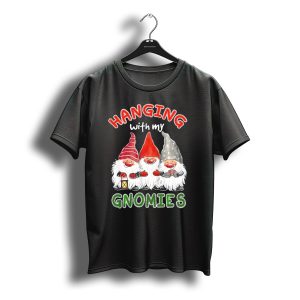 Hanging With My Gnomies Santa Gardening Gnome Christmas Hang T-Shirt