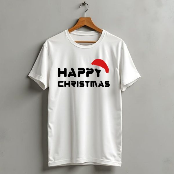 Happy Christmas Santa Hat T Shirt 1 t shirt 1