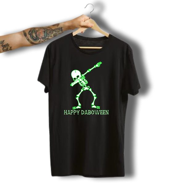 Happy Daboween Dabbing Skeleton Kids Bones Halloween T Shirt 1 t shirt 1