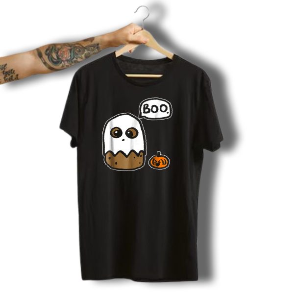 Happy Halloween Boo Potato Funny Spooky Ghost With Pumpkin T Shirt t shirt 1 1