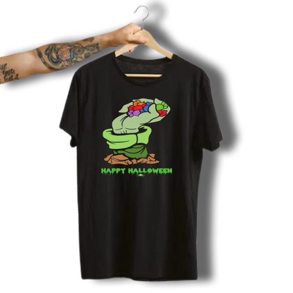 Happy Halloween Candy Sweets Zombie Monster Horror T Shirt t shirt 1