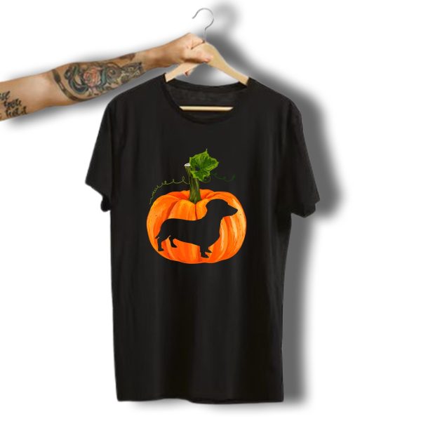 Happy Halloween Dachshund Pumpkin T Shirt t shirt 1