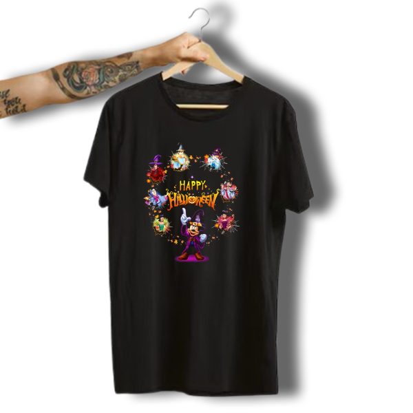 Happy Halloween Disney Mickey Mouse Cinderella Witch Costumes T Shirt t shirt 1