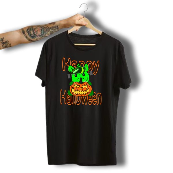 Happy Halloween Frankenhorn Pumpkin Sampler T Shirt t shirt 1