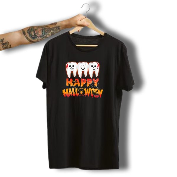 Happy Halloween Funny Costume Dental Teeth T Shirt t shirt 1