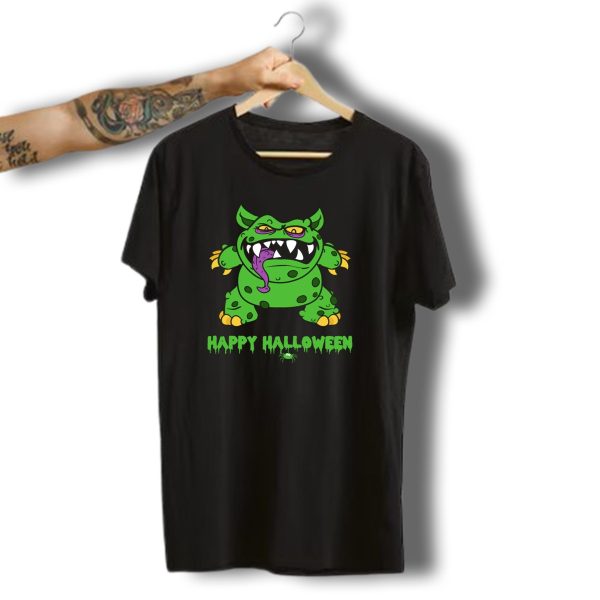 Happy Halloween Green Monster Zombie Horror Monster T Shirt t shirt 1