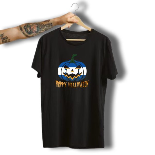 Happy Halloween Honduran Flag Pumpkin Jack O Lantern T Shirt t shirt 1