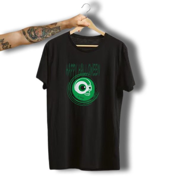 Happy Halloween Horror Sayings Skull Eye Bo T Shirt t shirt 1
