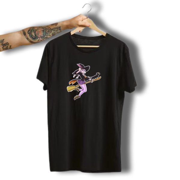 Happy Halloween Oc Blair The Witch Flying With Black Cat On Broomstick T Shirt t shirt 1