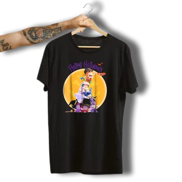 Happy Halloween Oddbods Party Monster Pumpkin Stack T Shirt t shirt 1