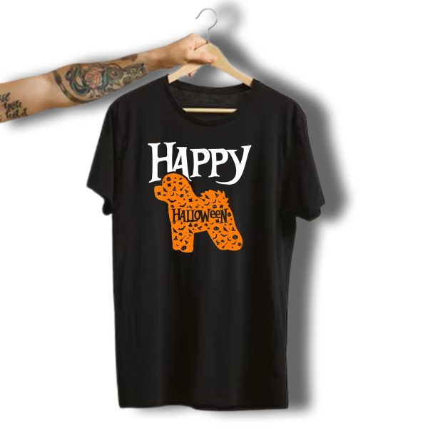 Happy Halloween Pumpkin Bichon Frise T Shirt t shirt 1
