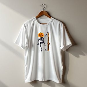 Happy Halloween Pumpkin Scarlet Skeleton T-Shirt