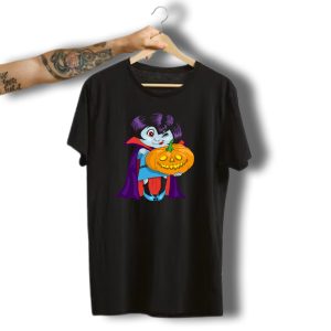 Happy Halloween Pumpkin Vampire Kids Image T-Shirt