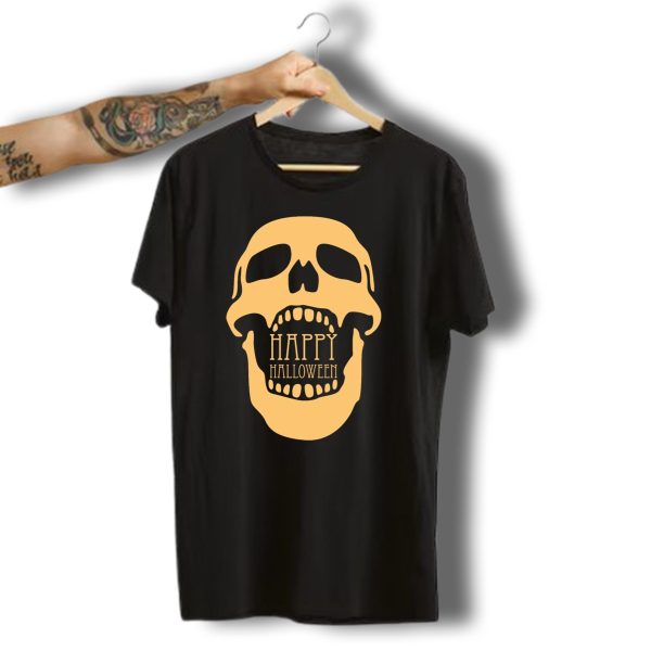 Happy Halloween Scary Skull Skeleton Creepy T Shirt 1 t shirt 1