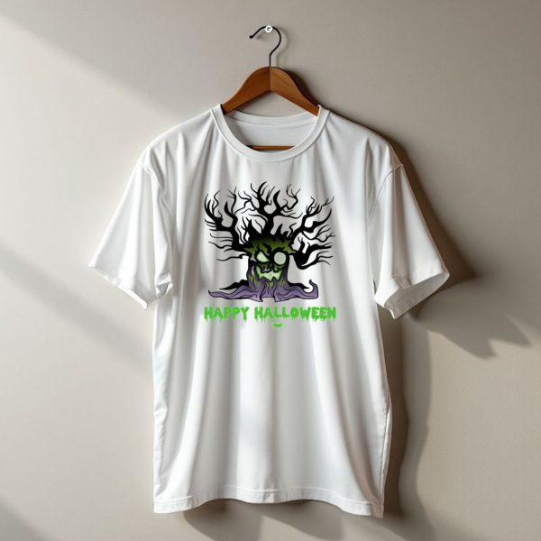Happy Halloween Scary Trick Or Treat Tree Monster Horror T Shirt t shirt 1