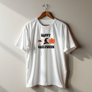 Happy Halloween Skull Witch Hat Pumpkin T-Shirt