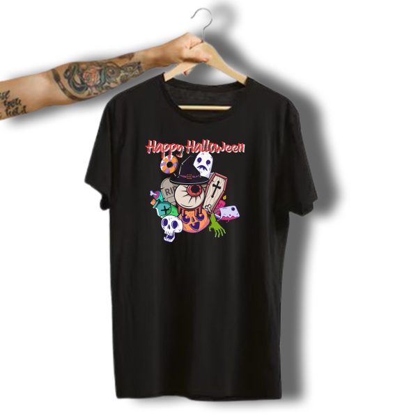 Happy Halloween Witch Ghost Monster Party T Shirt t shirt 1