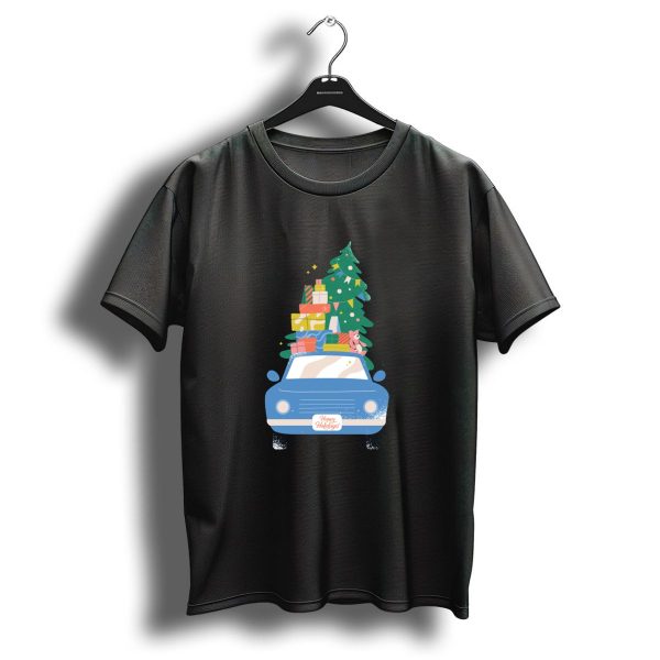 Happy Holidays Car With Christmas Tree And Gifts T Shirt 1 t shirt 1