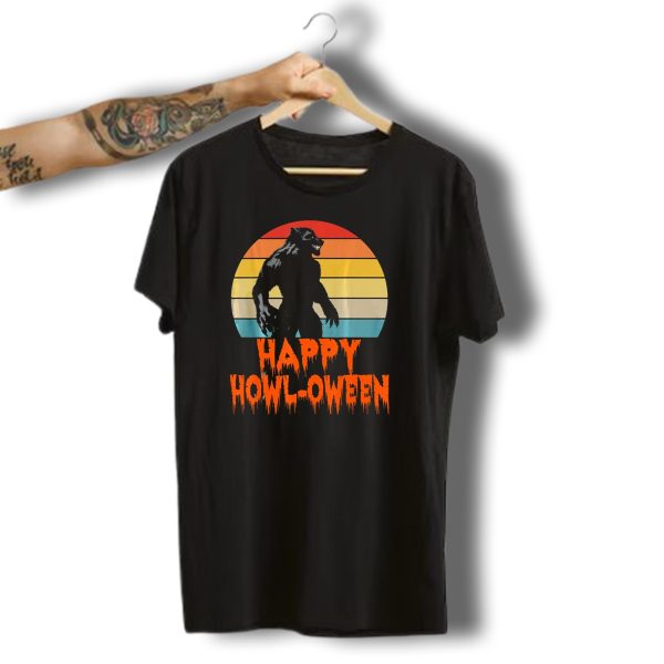 Happy Howl Oween Werewolf Vintage Werewolves Halloween Co T Shirt 1 t shirt 1