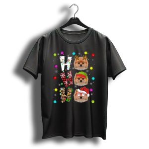 Happy Husky Holidays Cute Pomeranian Christmas T-Shirt