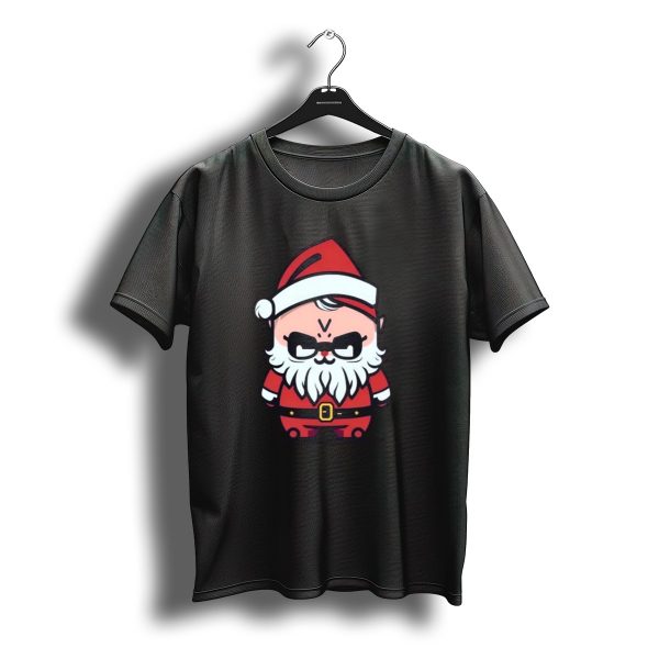 Happy Merry Christmas Kawaii Cool Santa Claus Cute Chibi Draw T Shirt t shirt 1