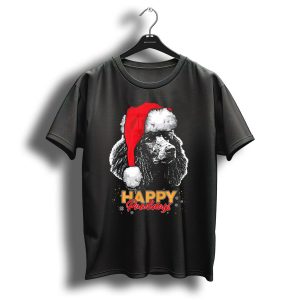 Happy Pawlidays Funny Christmas Poodle T-Shirt