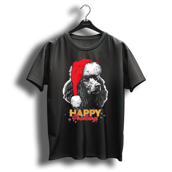 Happy Pawlidays Funny Christmas Poodle T Shirt 1 t shirt 1