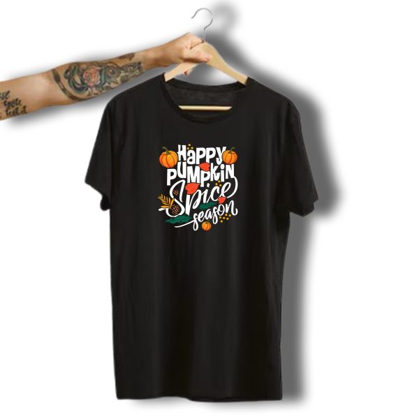 Happy Pumpkin Spice Season Funny Halloween Thanksgiving Day Premium T Shirt t shirt 1