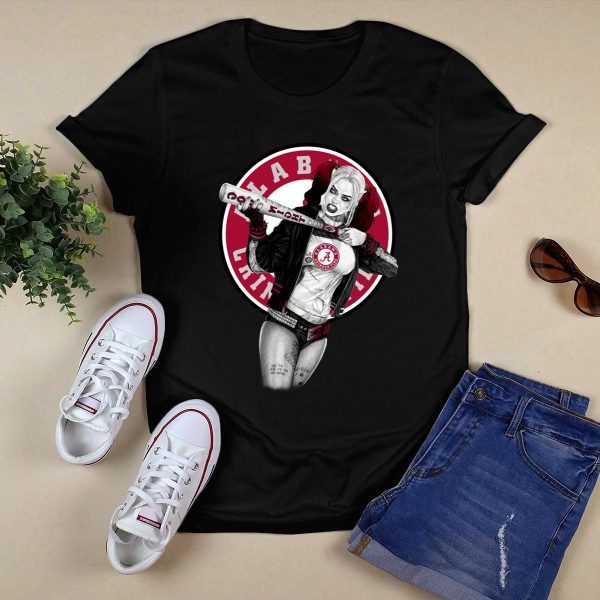 Harley Quinn Alabama Crimson Tide Style 1 Black 1