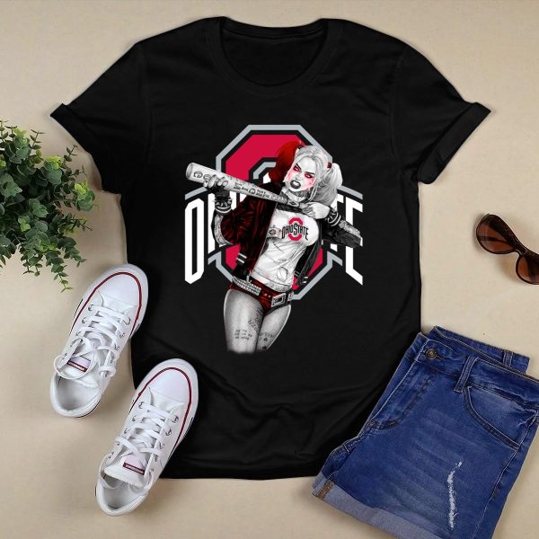 Harley Quinn Ohio State Buckeyes Shirt Black 1