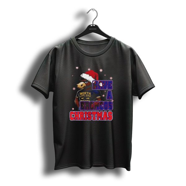 Have A Broncos Christmas North Live Oak Mustangs Santa T Shirt t shirt 1
