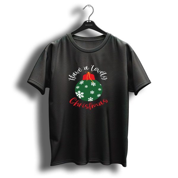 Have A Lovely Christmas Xmas Tree Ornament Snowflakes T Shirt 1 t shirt 1