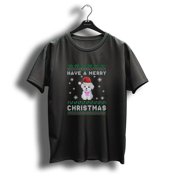 Have A Merry Christmas Coton De Tulear Santa Hat Snowflakes T Shirt 1 t shirt 1