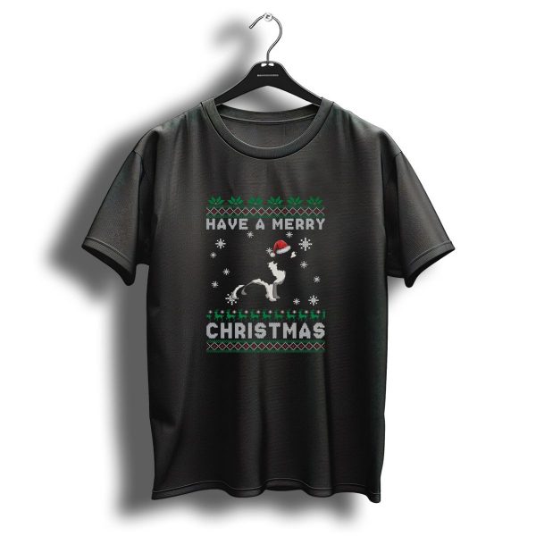 Have A Merry Christmas English Springer Spaniel Santa Hat Snowflakes T Shirt 1 t shirt 1