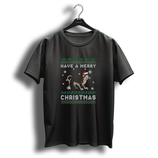 Have A Merry Christmas Finnish Lapphund Snowflakes Santa Hat Reindeer T Shirt 1 t shirt 1