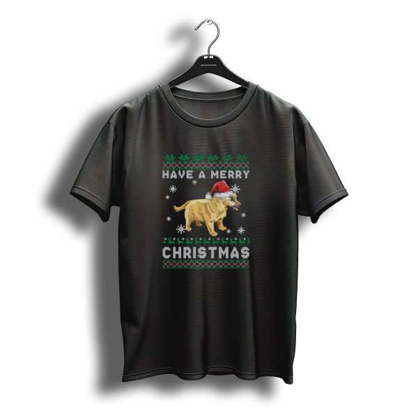 Have A Merry Christmas Norwich Terrier Santa Hat Snowflakes Winter Holiday T Shirt t shirt 1