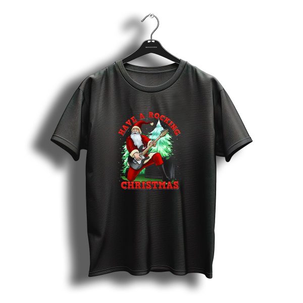 Have A Rocking Christmas Santa Claus Guitar Amp T Shirt t shirt 1
