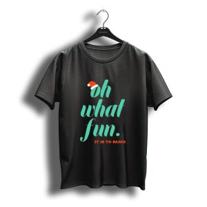 Hayley Erbert Oh What Fun It Is To Dance Christmas Santa Hat T-Shirt