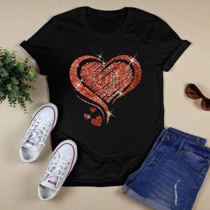 Heart Diamond Ou Oklahoma Sooners Sparkle T-Shirt