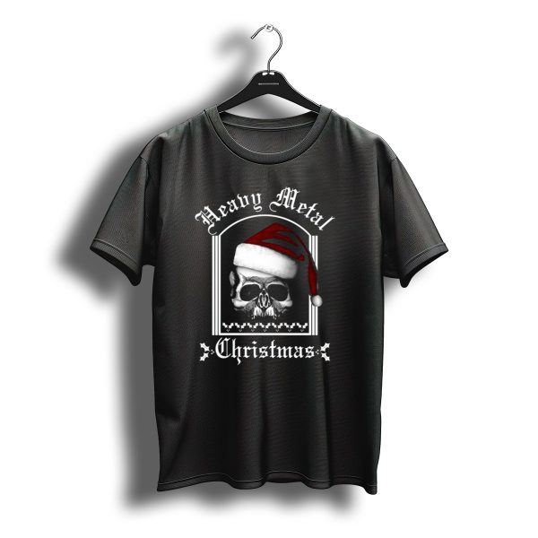 Heavy Metal Christmas Skull Santa Hat Bls T Shirt t shirt 1