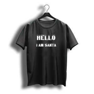 Hello I Am Santa Christmas Greetings Frosty T-Shirt