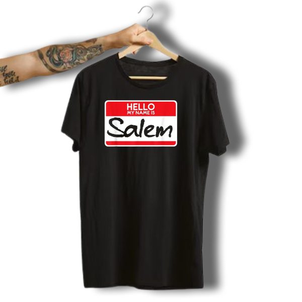 Hello My Name Is Salem Simple Halloween Witch T Shirt 1 t shirt 1