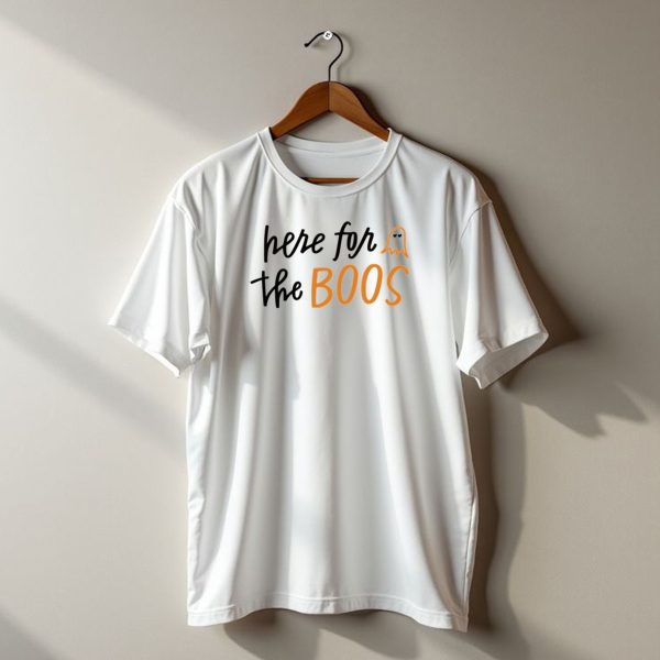 Here For The Boos Ghost Halloween T Shirt t shirt 1