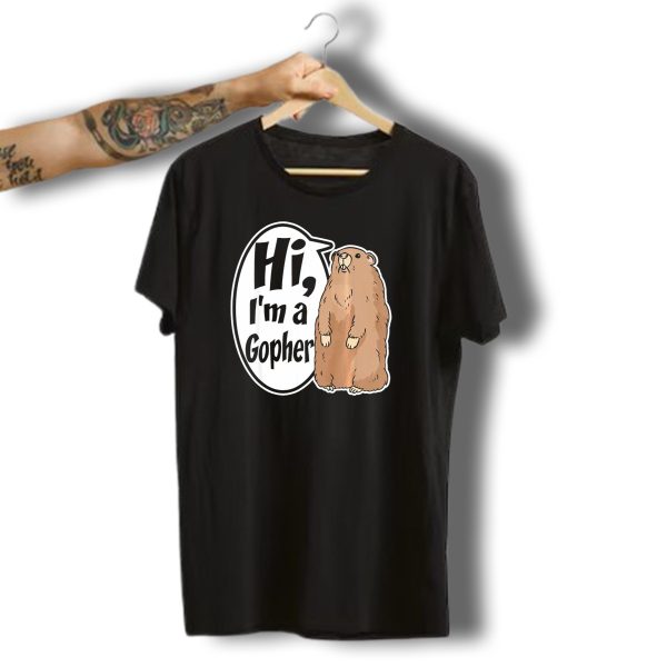 Hi IM A Gopher Funny Halloween Party Cos T Shirt t shirt 1