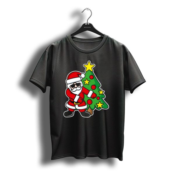 Hipster Santa Claus Floss Dance Christmas Tree T Shirt t shirt 1