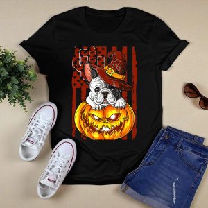 Hlw Bulldog Halloween Pumpkin Oklahoma Sooners T-Shirt