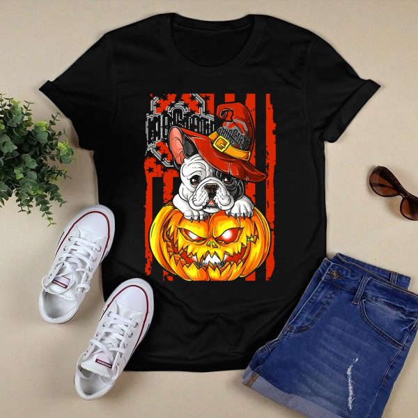 Hlw Bulldog Ohio State Buckeyes Halloween Pumpkin T Shirt Black 1